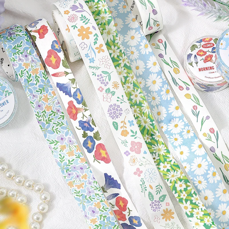 

3m Cute Flowers Washi TapesDecoration Scrapbooking DIY Diary Album Journal Background Collage Masking Tape Stationery