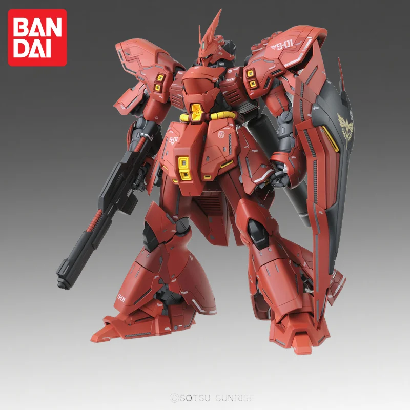 

В наличии: Оригинальная модель Bandai MG 1/100 MG-Gundam Sazabi, новая, в коробке, фигурка аниме-персонажа, игрушка, модель для сборки.