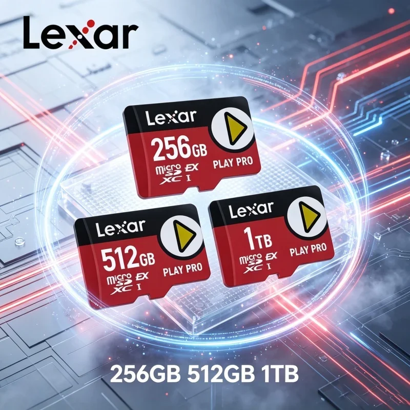 

Max 900Mbps High Speed Lexar PLAY PRO microSDXC Express Card 256GB 512GB 1TB V30 U3 C10 Micro SD TF Card for Switch Tablet