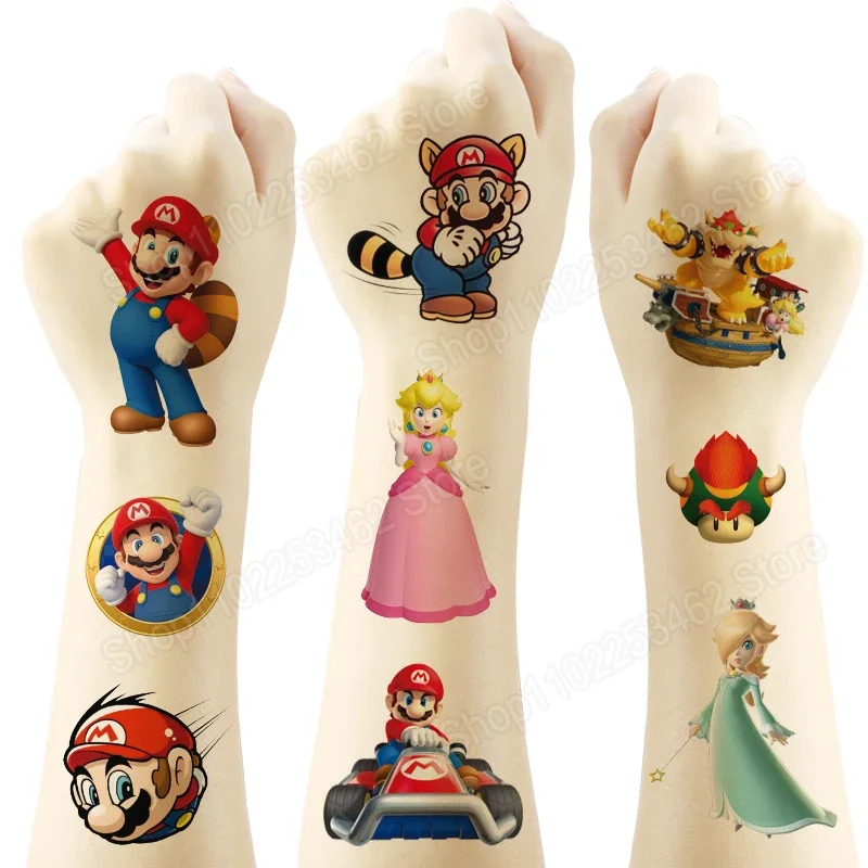 Super Mario Bros Toys Cartoon Mario Luigi Anime Figures Quick Push Game Console Puzzle Press Toys Kawaii Kids Birthday Gifts