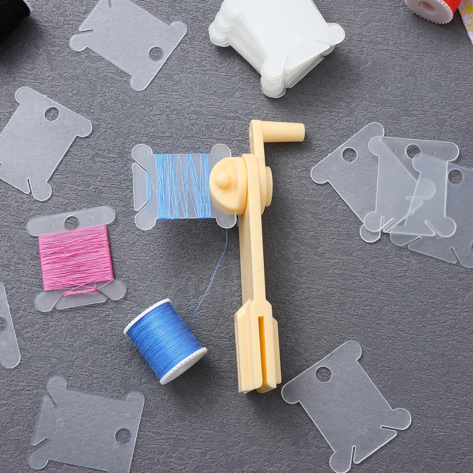 1 مجموعة 1 مجموعة من موضوع لف لوحات اللفاف المنظم ل عبر غرزة التطريز Diy بها بنفسك الخياطة حامل خيط بلاستيكي لوح التخزين