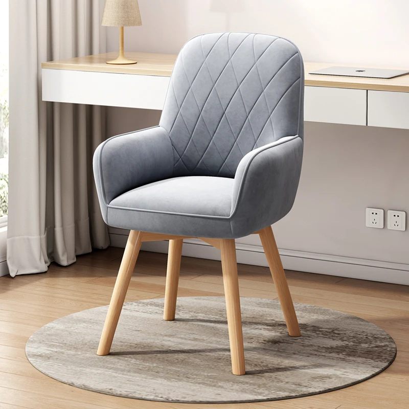 Nordic Luxury Dining Chairs Modern Velvet Free Shipping Armchair Designer Dining Chairs Lounge Office Cadeiras Velour Chair