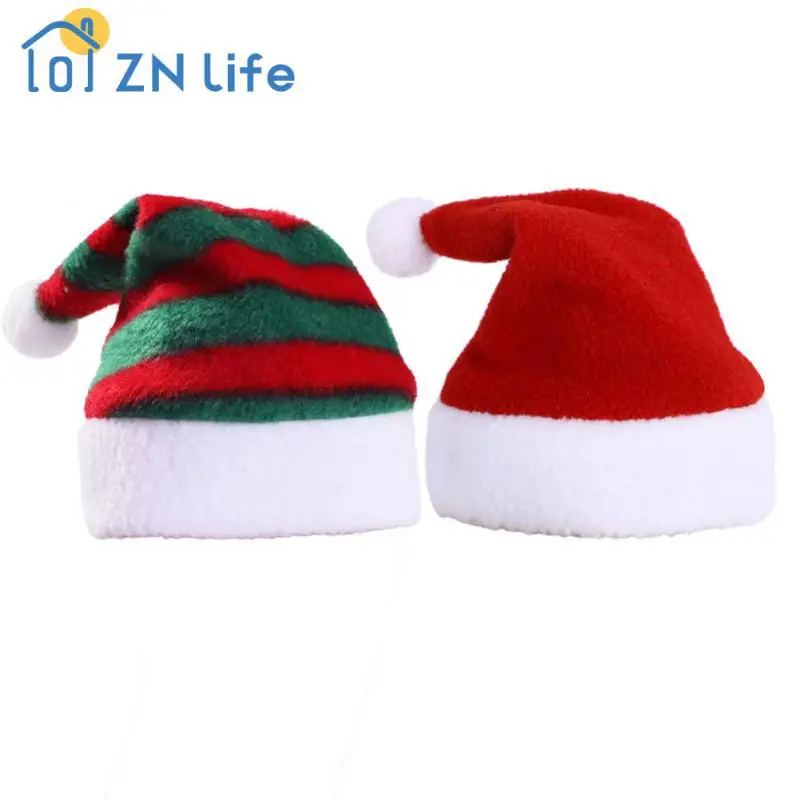 Cat Dog Christmas Hat Winter Warm Pet Cat Dog Santa Claus Hat Christmas Xmas New Year 2023 Plush Navidad Natale Pet Costumes