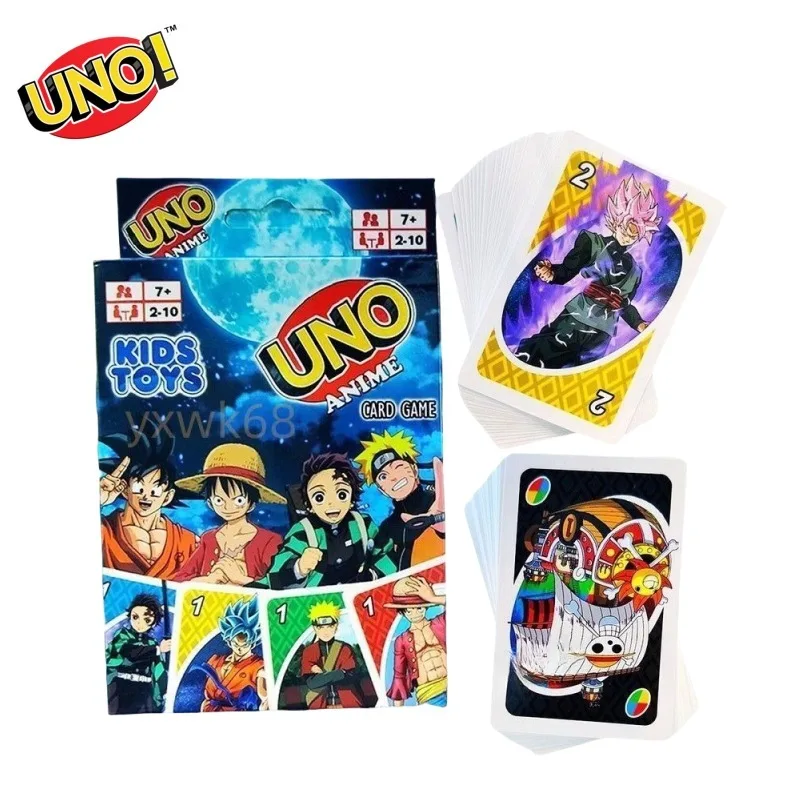 

UNO flip card board game Naruto One Piece Demon Slayer anime card family party party casual game parent-child children's gift