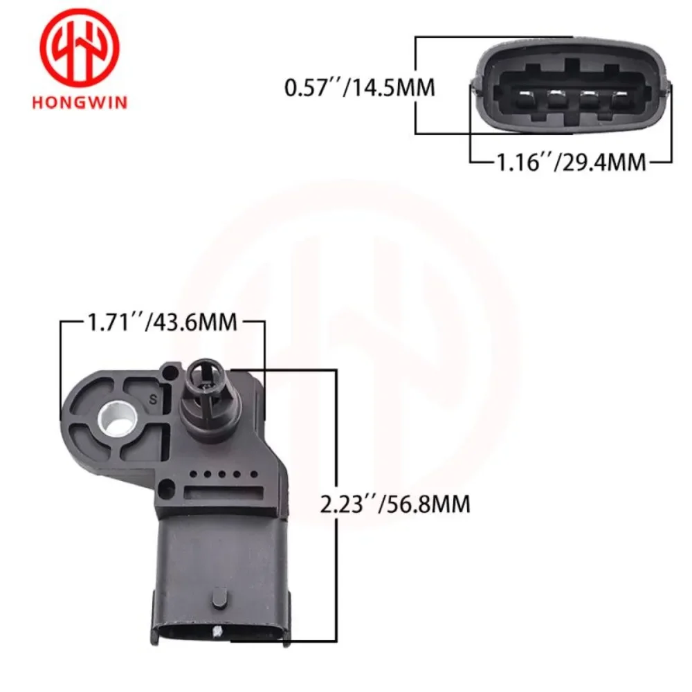 0261230099 1/3/5pcs MAP Sensor For HONDA STREAM CIVIC JAZZ CAN-AM SPYDER RS ROTAX 990 Polaris RZR S 800 Victory Cross Country