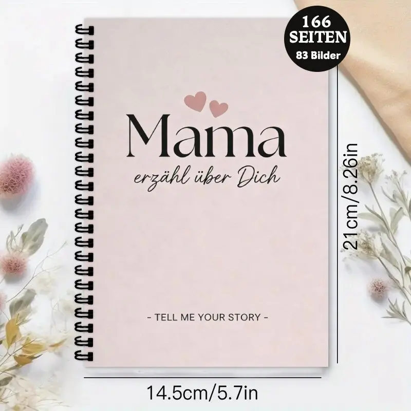 A5 Mom's Life Story Journal Mother's Day Gift Notebook 