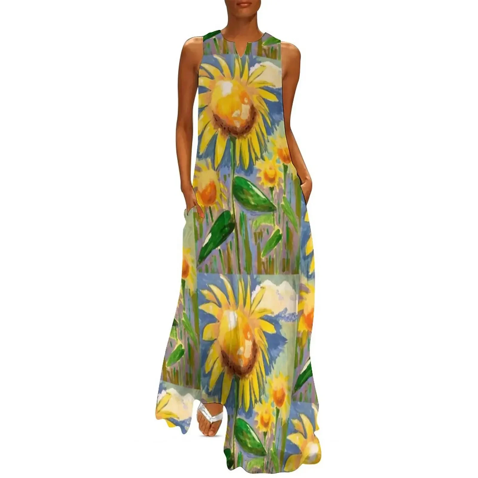 

Shining Sunflowers Long Dress elegant party dresses for women 2025 festival outfit women women dress dress summer