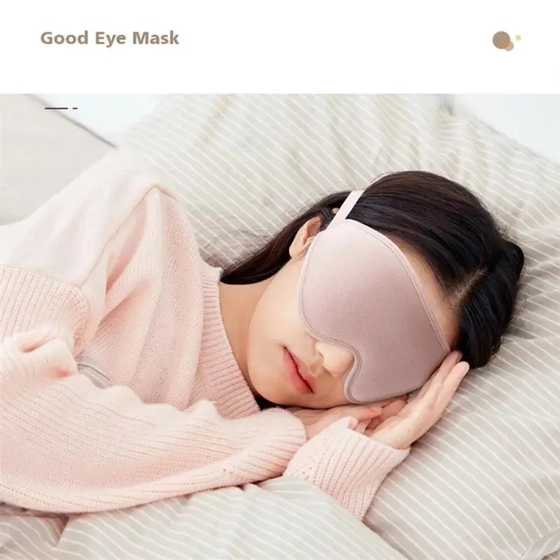 Mascarilla 3D para dormir, máscara de espuma viscoelástica suave para los ojos, 99% de bloqueo