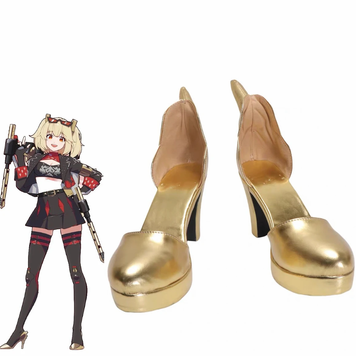 

Zenless Zone Zero Burnice White Cosplay Shoes Halloween Party Glasses Woman Comic-Con Shoes