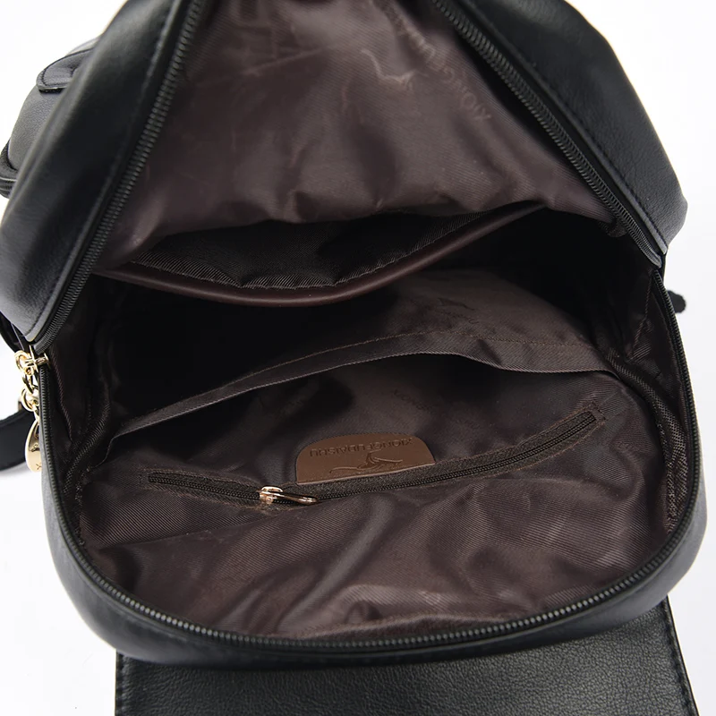 Fashion Backpack Women Soft Leather Rucksacks Ladies Shoulder Bags Designer Travel Bag Large School Bags for Girls Bagpack