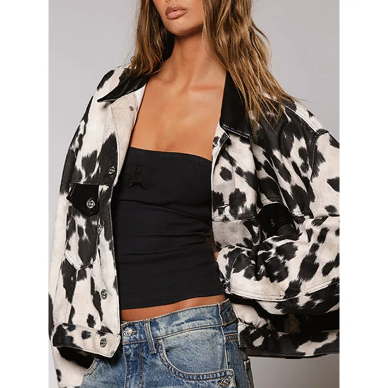 

Street Style Camouflage Contrasting Denim 2025 Versatile Large Pocket Casual Jacket