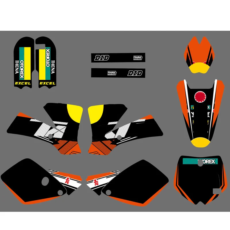 

R B Logo (Bull ) Motorcycle Bike SX SX65 Decal Sticker Kit FOR KTM KTM65 SX65 SX 65CC 65 2002 2003 2004 2005 2006 2007 2008