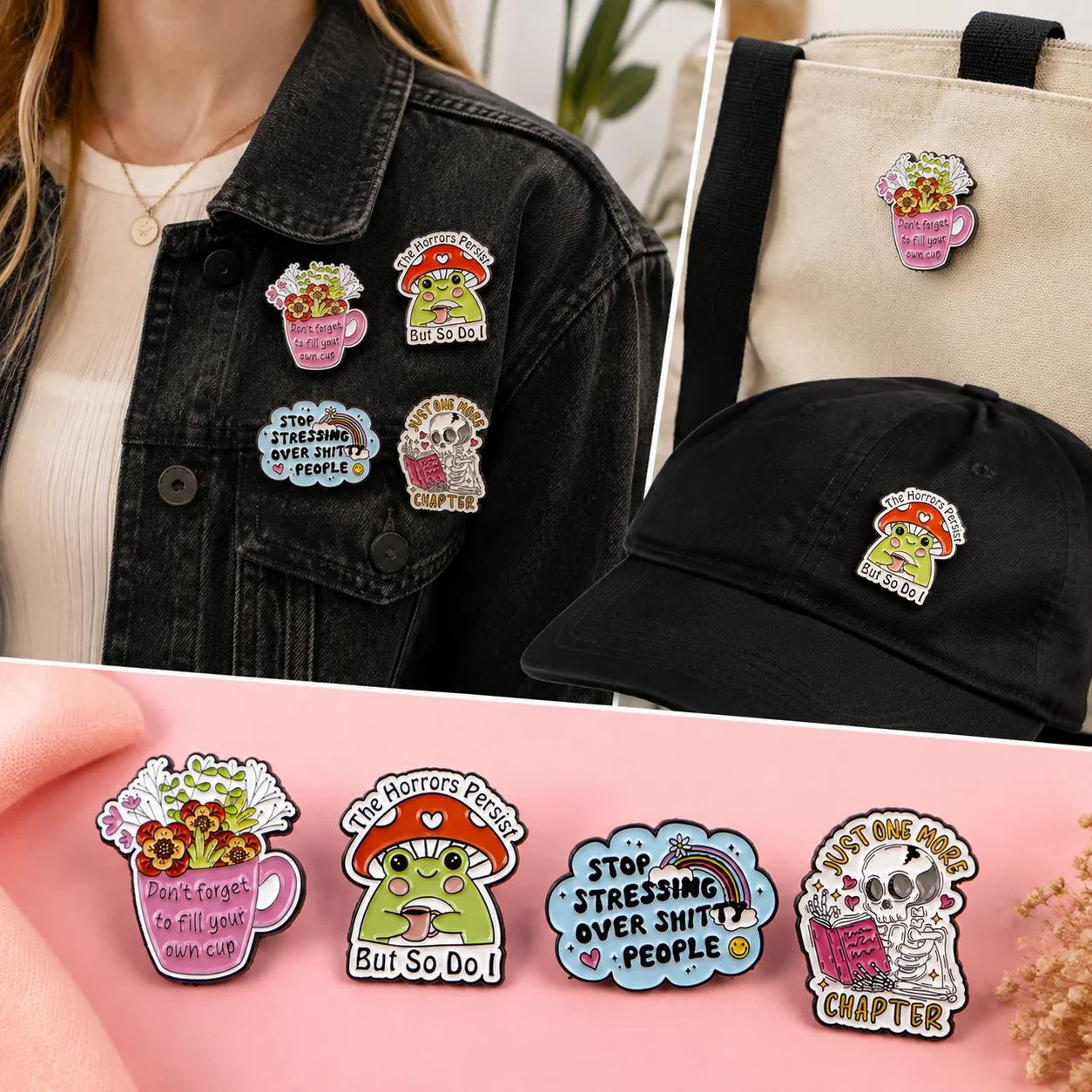 Flower Frog Pin - Hete Aanbieding Legering Kikker Bloem Schedel