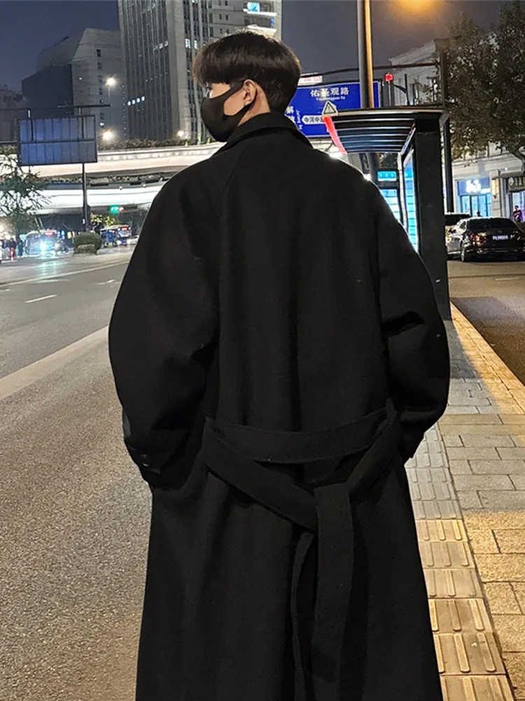 

Trench Coats Man Gothic Coat Colors Ultra-Long Ballet Abstract White Gradient Spring Performance istic Unique Culture Elegant