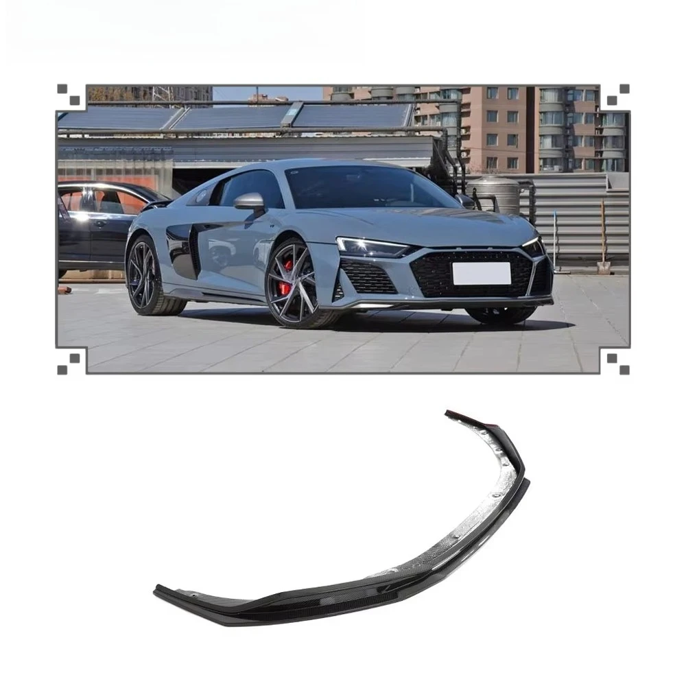 

High Quality Dry Carbon Front Bumper Lip for R8 V10 2023 Front Splitters Lip