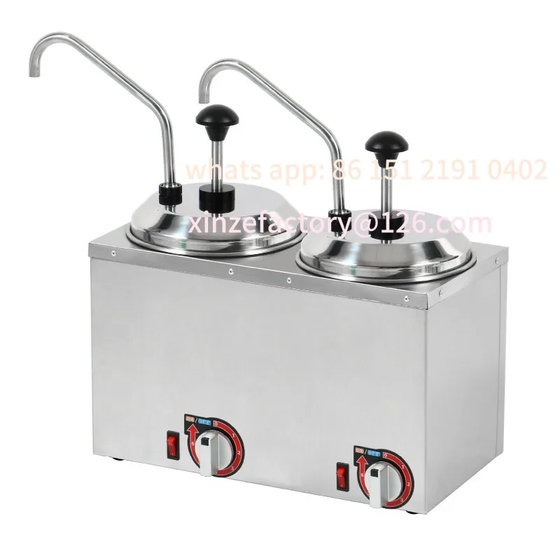 Customizable electric cheese machine dispenser square stainless steel electric sauce pump cheese insulation heating distribution