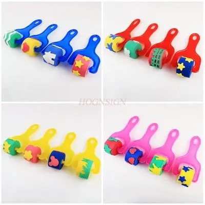 EVA Sponge Roller Brush Graffiti Roller Brush Early Education Institution Toys Children's DIY Color Drawing Tools Kindergarten