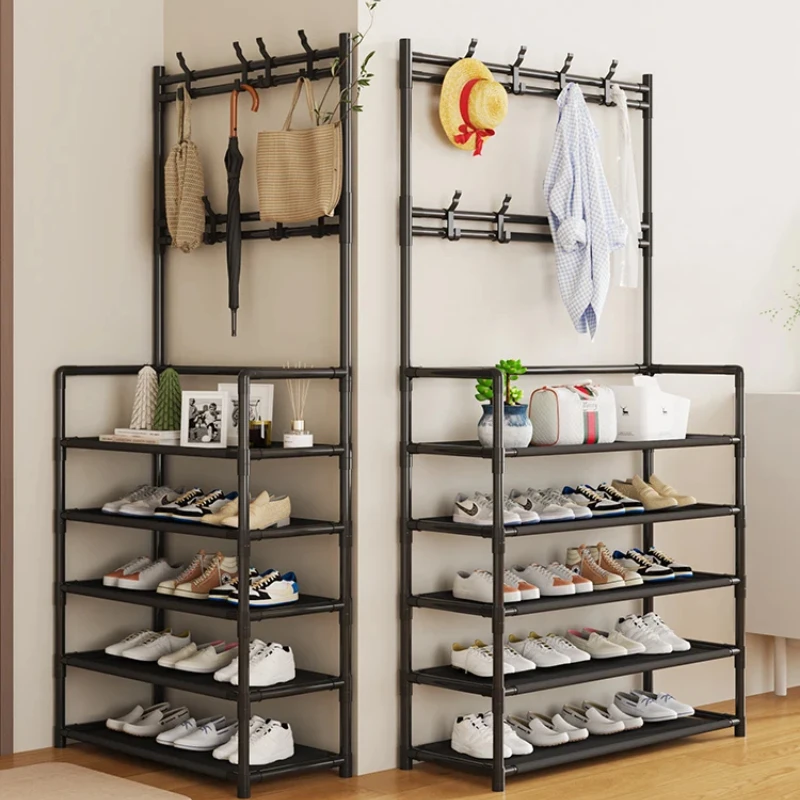 Floor Standing Coat Rack Garden Furniture Clothes Hanger Shelves for Coat and Clothes Office Chairs Closet Organizer