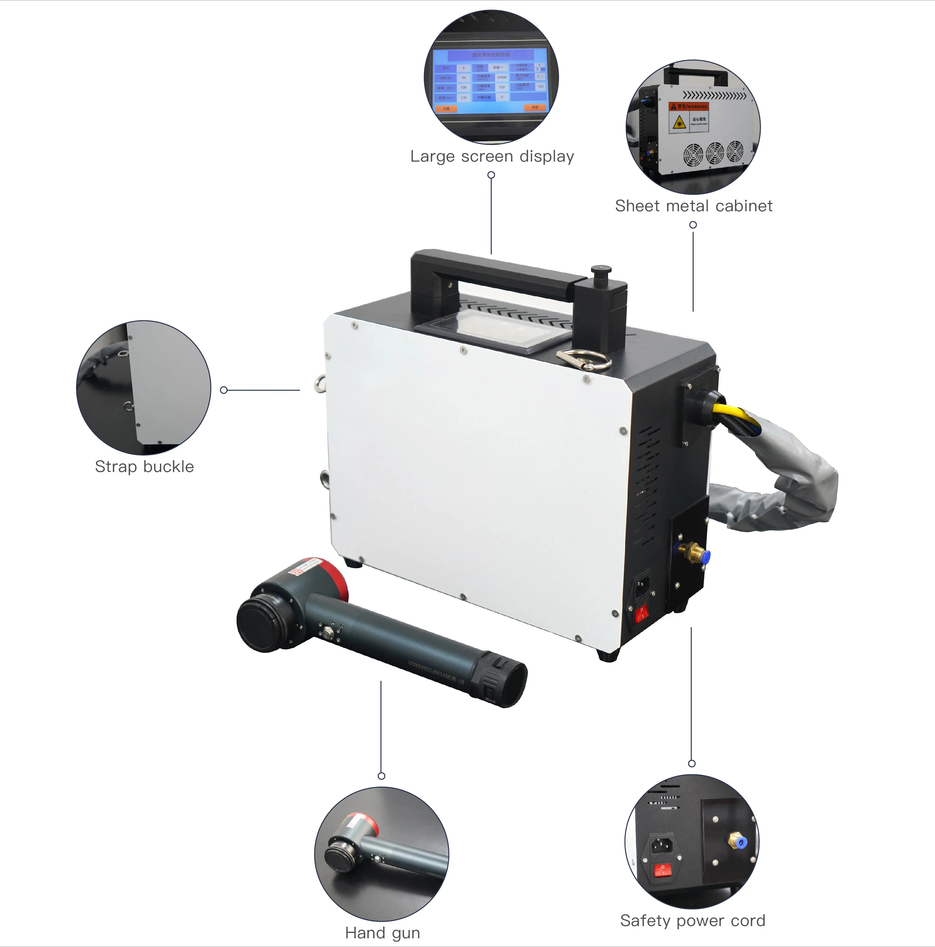 เครื่องทำความสะอาดไฟเบอร์เลเซอ - Portable Laser Rust Removal บทวิจารณ์และราคา