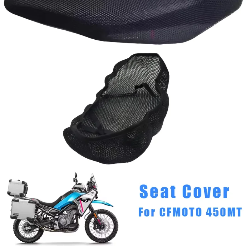 For CFMoto 450MT 450 MT 3D Mesh Motorcycle Seat Cover Breathable Airflow Cushion Waterproof Sunproof Saddle