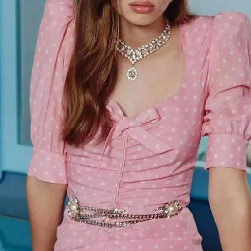 Necklace Temperament Light Luxury Retro Mesh Drop Pendant For Women Collares Para Mujer Collar Jewelry Collier Femme Pendant