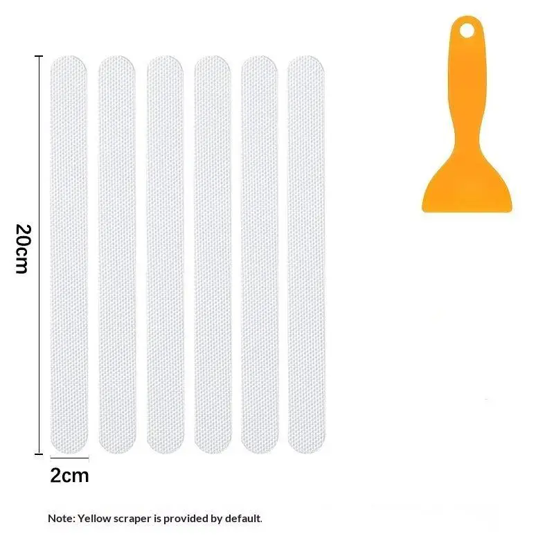 24Pcs Anti-Slip Shower Stickers Bathtub Shower Floor Safety Strips With Scraper - view 2