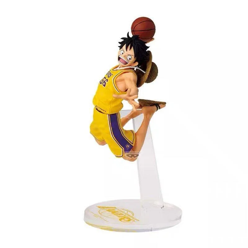 Genuine Bandai One Piece × NBA Collaboration Monkey D. Luffy Lakers Ver. Action Figure Toys Gift Model（Original Box） - view 2
