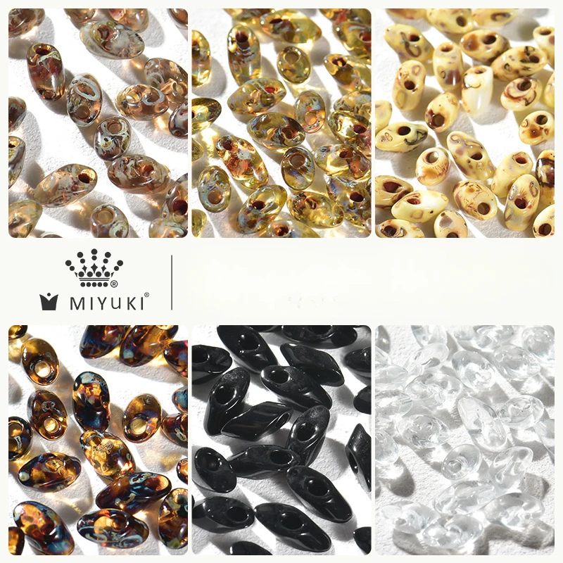 MIYUKI Japan Import Phoenix Tail Long Oblique Droplet Beads 4x7mm DIY Bracelet Bulk Loose Glass Beads