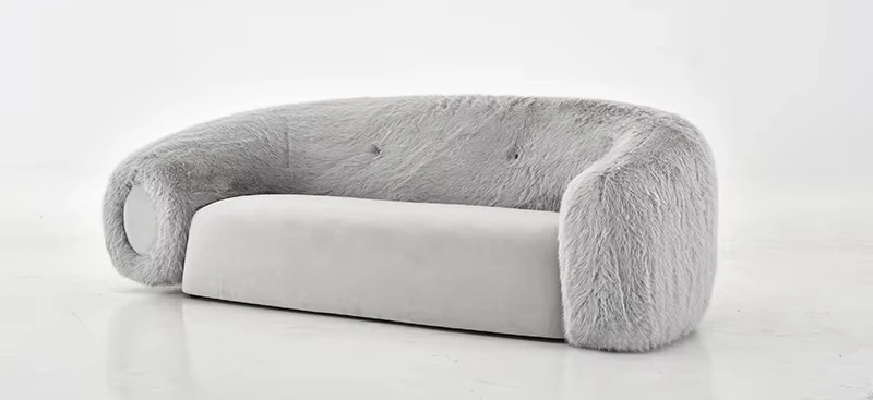 Modern Casual Living Room Sofa - Soft Velvet Cloud Cotton Fabric, Elephant Sofa, a Favorite Home Furniture for Children
