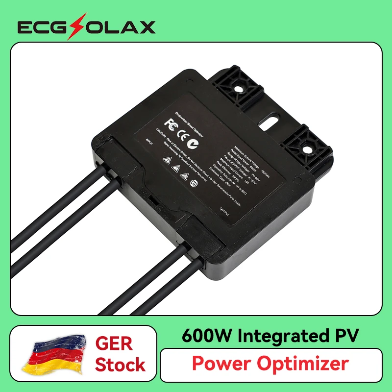 ECGSOLAX Pannelli solari fotovoltaici ottimizzatore di potenza fotovoltaica Livello del modulo Ingresso massimo 600 W Tensione del sistema 1500 V MPPT Alta efficienza