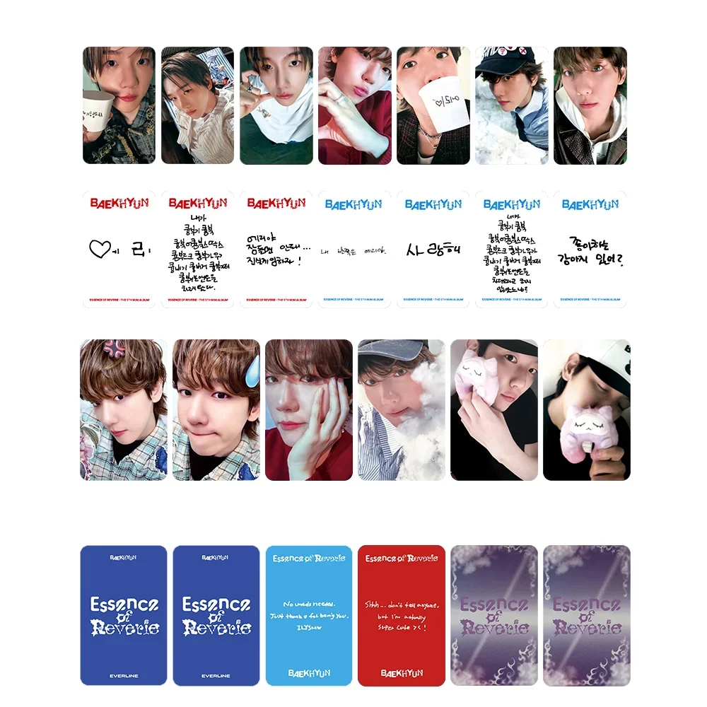

KPOP BAEKHYUN Персональная фотокарта для селфи ESSENCE OF REVERIE SOLO Альбом Фотокарта Коллекция фанатов LUCKY DRAW Карта для мероприятий