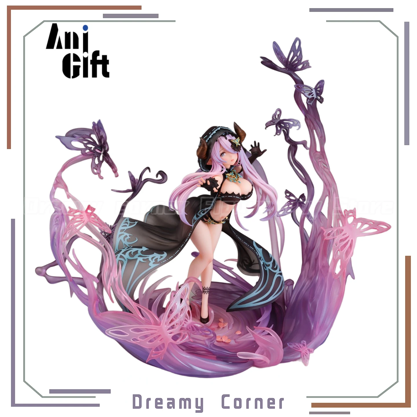 

【В наличии】Оригинальный AniGift AmiAmi GRANBLUE FANTASY Черная бабочка Dreamcoat масштаб 1/7 фигурка игрушечная модель
