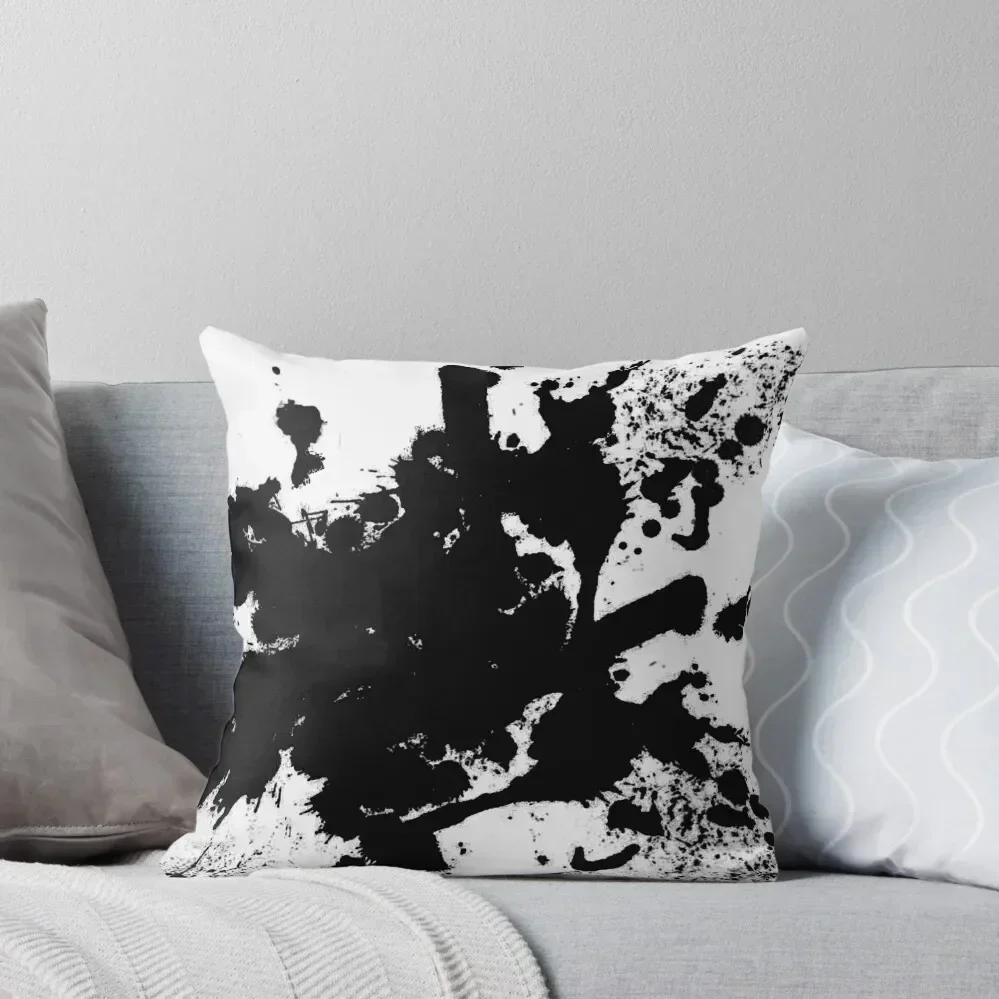 Black Splat Throw Pillow Sofa Covers For Living Room Pillow Decor pillow