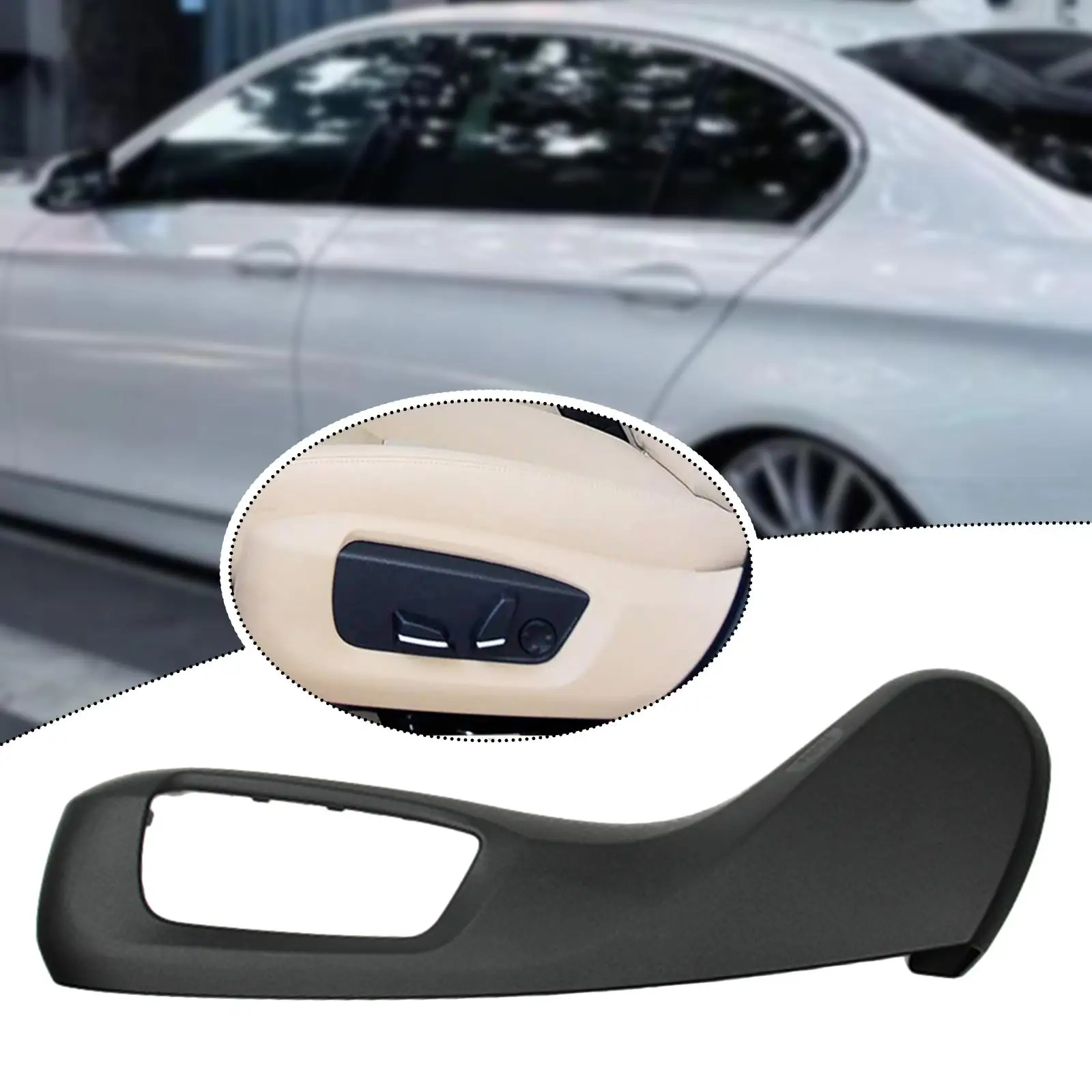 

Front Seat Track Cover Protector Quality PP Material Auto Seat Shield for BMW F16 F