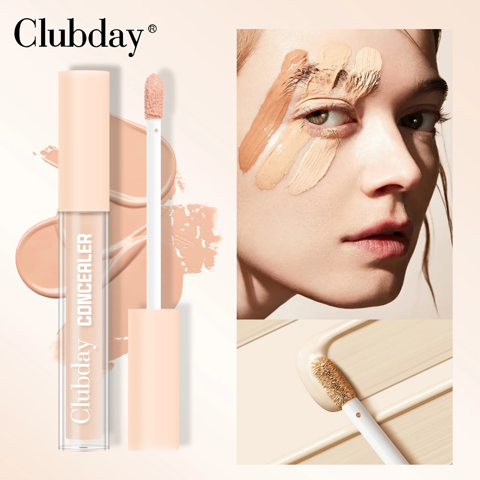 Clubday Nieuwe Concealer Acht Kleuren 2Ml Draagbare Concealer Cosmetica Voor Dames Beauty Make-Up Cover Black Eyes Tattoo Cosmetica