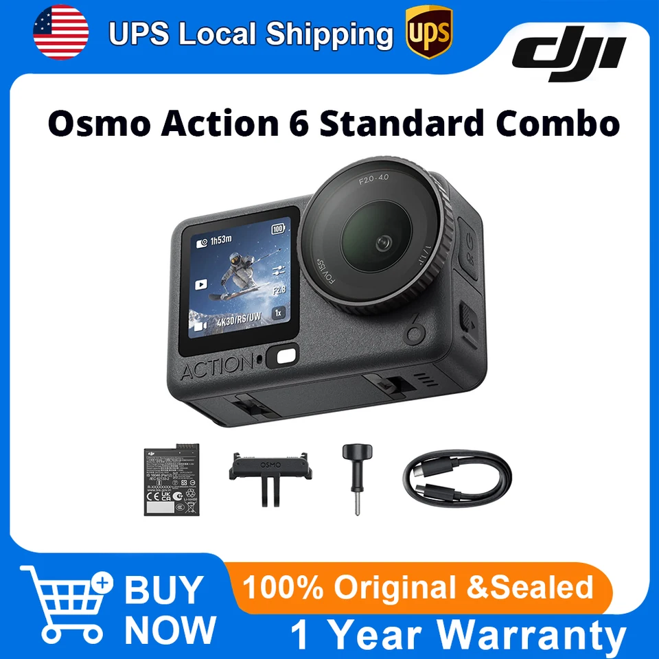 DJI Osmo Action 6 4K Waterproof Vlogging Camera