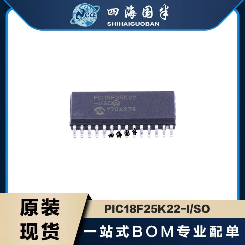 

2PCS PIC18F25K22-I/SO SOP28 PIC18F25K80-I/SO 8-bit Microcontroller MCU Original Chip One-stop Configuration