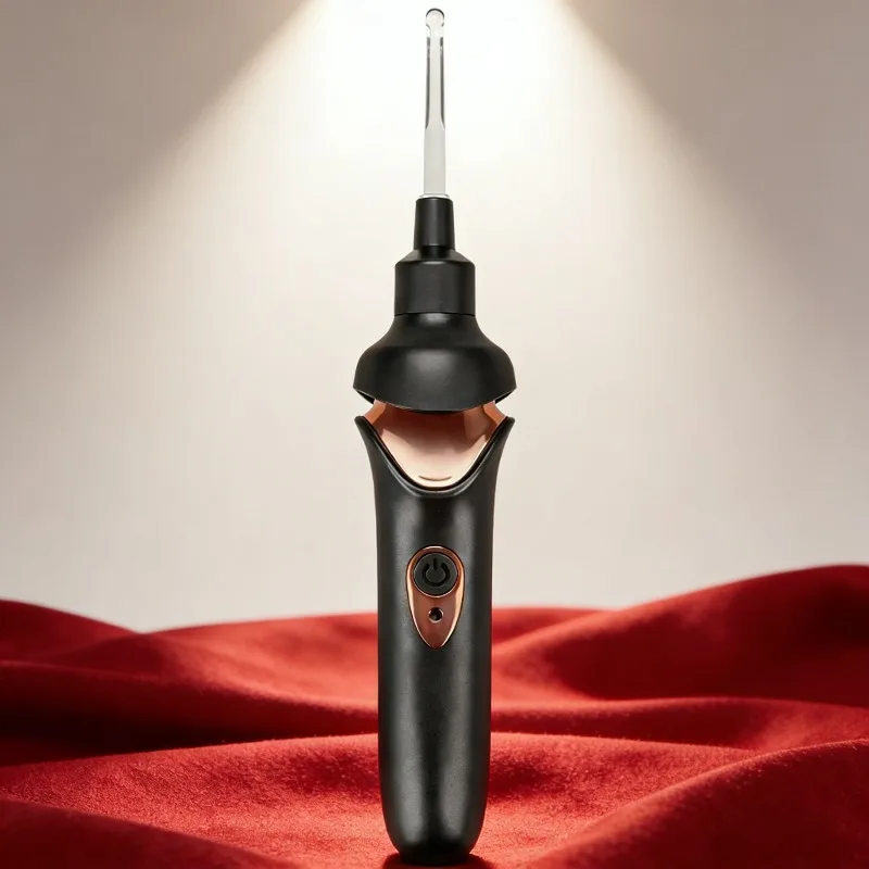 Electric Vacuum Ear Wax Remover LED Light Ear Cleaner Spiral Ear Cleaning Kit for Adults & Kids