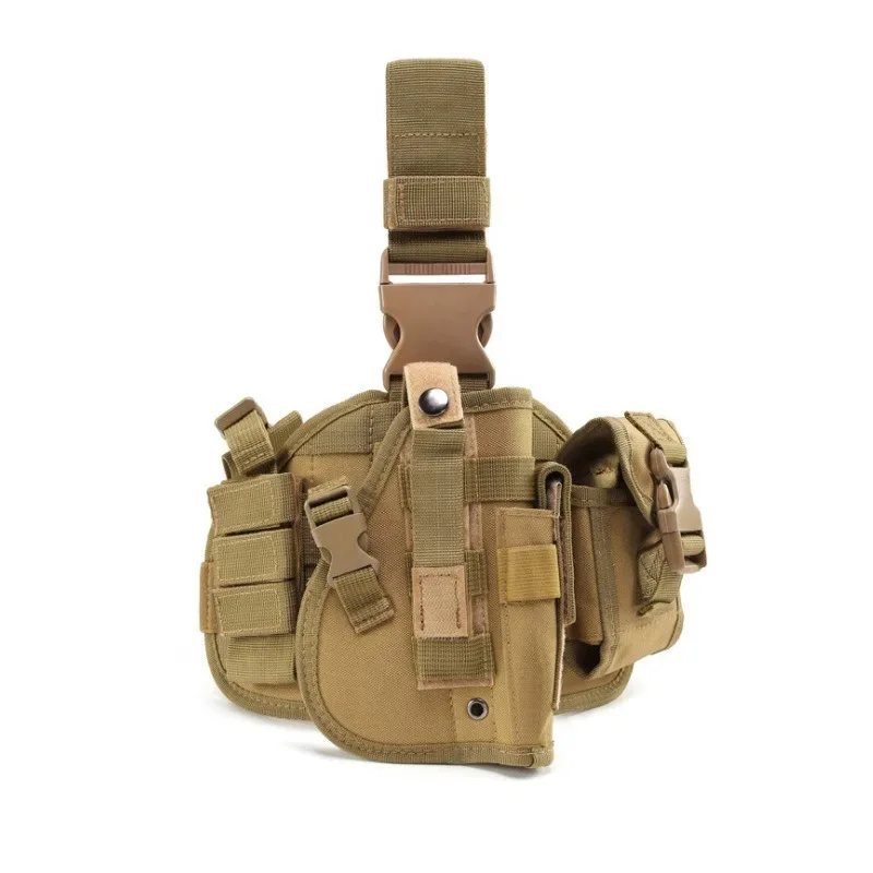 Cinturón táctico militar ajustable para acampar al aire libre, paquete de cinturón táctico militar, funda protectora para pistola, paquete de cintura para caza