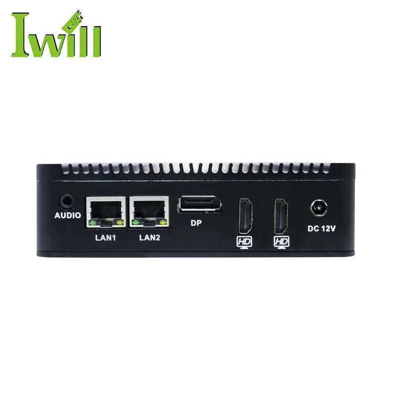 Best Selling OEM J3710 Quad Core Micro Pc 2 Lan Port Mini Computer with 2*HD.1*DP Port
