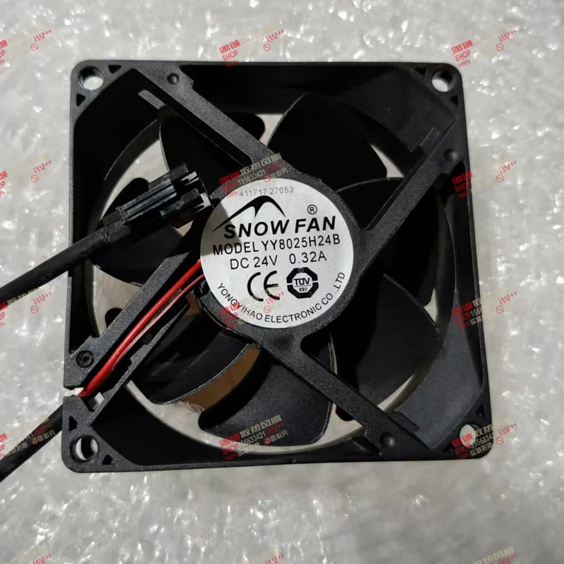 

SNOWFAN YY8025H24B DC 24 В 0,32 А 80x80x25 мм 2-проводной охлаждающий вентилятор для сервера