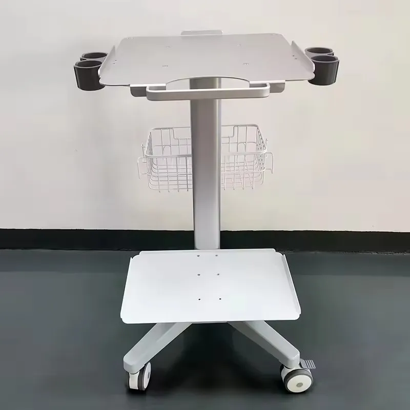 Ultrasound Scanner Support Color Doppler Use High Quality Aluminum Printer Table Trolley Cart Mobile Stand