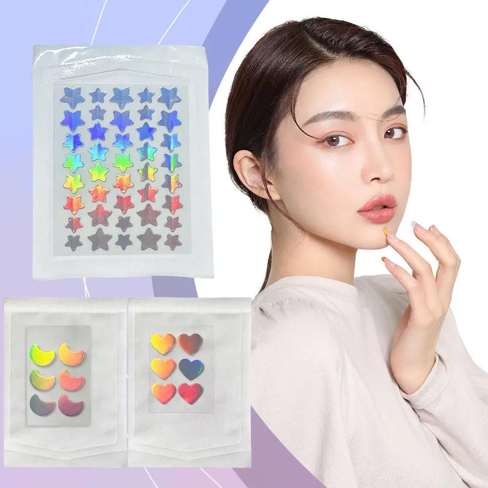 6/40 Pcs Face Patches Waterproof Heart Shape Spots Patches Pimple Care Concealer Treatment Absorbing Patch Cover Day Spot A D8C5