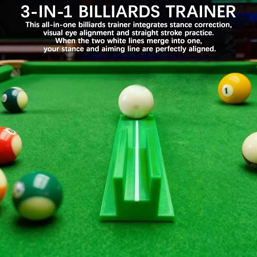Training Aid Billiards Stroke Trainer Universal Durable Stroke Correction Tool Beginner Friendly Straight Exerciser