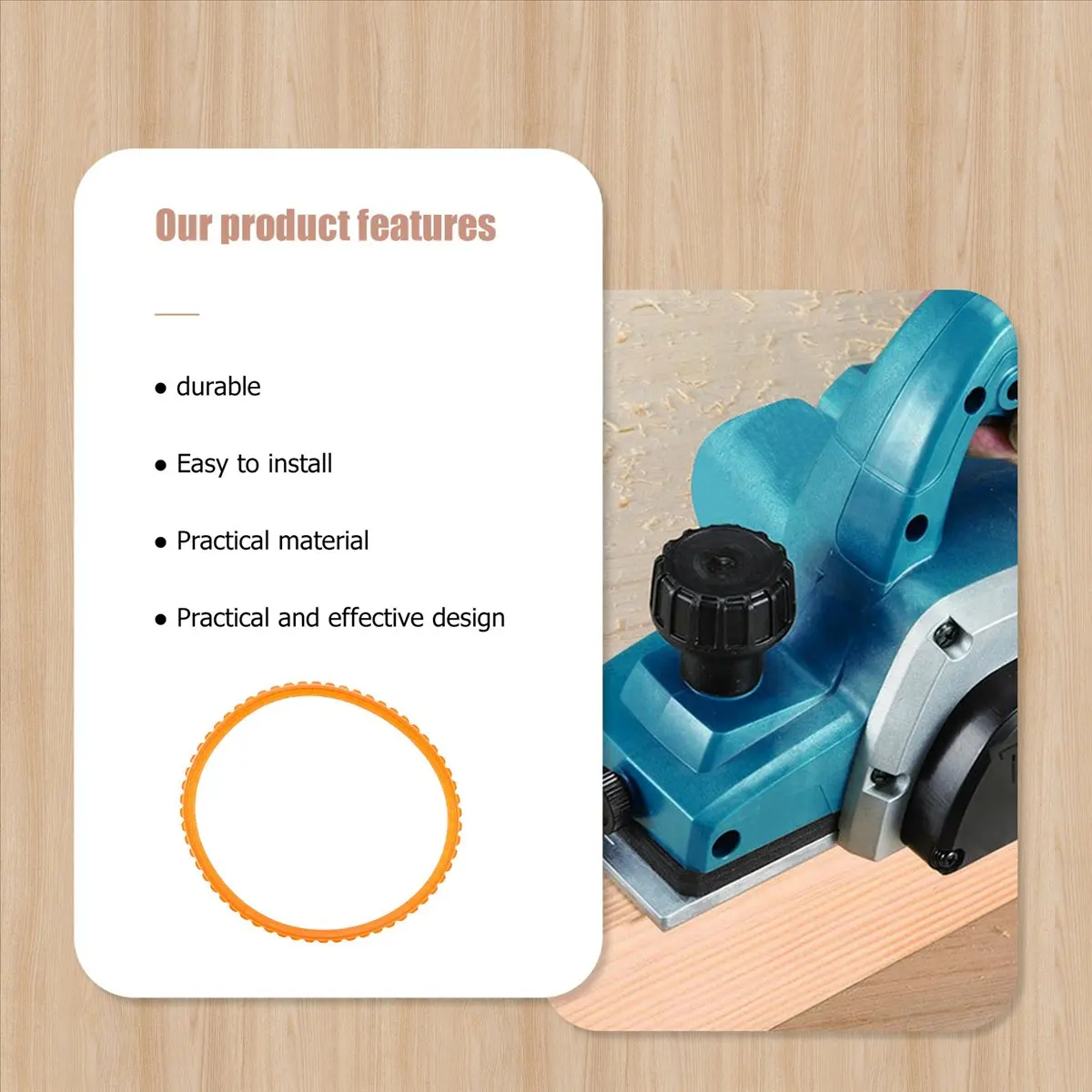 FTGT-1 x orange PU belt suitable for planer 1900B