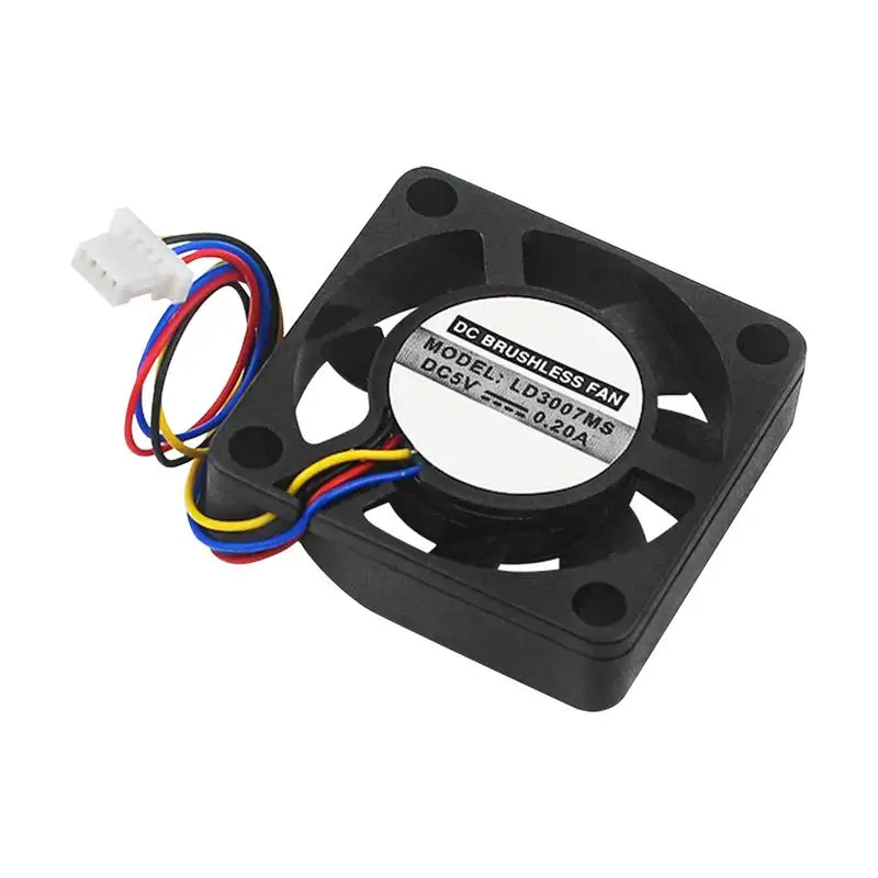 Berry 5 Cooling Fan Replacement Parts DC Brushless Fan 5V Quiet Support PWM Speed Adjustment Black Color Compatible Berry 5