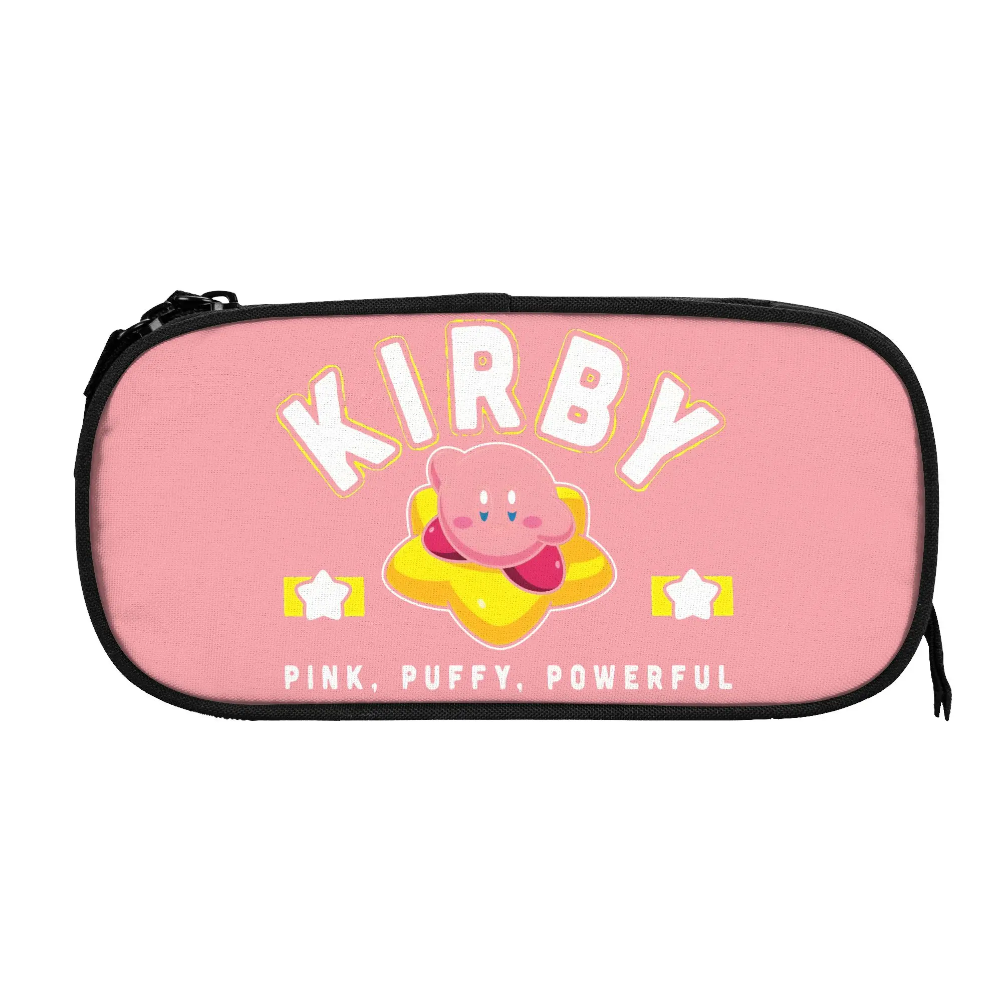 

pink kirbys funny game Pencil Case Classic Pen Holder Bag for Student Large Storage Office Cosmetic Pencilcases
