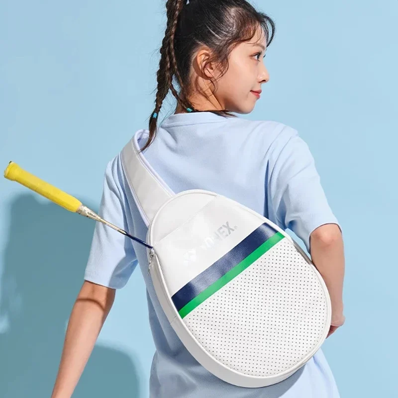 Yonex borsa a tracolla da Tennis da Badminton monospalla di alta qualità Mini borsa sportiva leggera compatta borsa a tracolla bianca