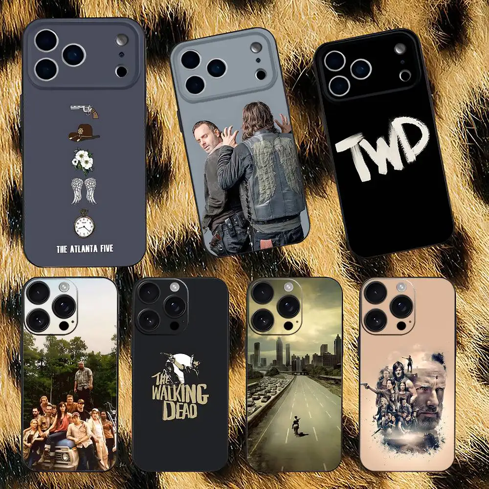 

TV The Walking D-Dead Phone Case For iPhone 17,16,15,14,13,12,Pro,Max,Plus,E,SE4,Air,Mini Black Soft Box