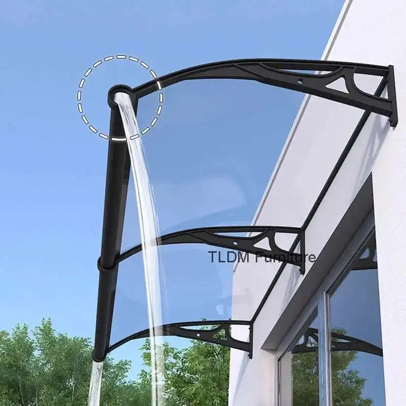 

Household Aluminum Alloy Awnings for Door Modern Rainproof Sunscreen Design Awning Creative Simple Outdoor Decor for Courtyard